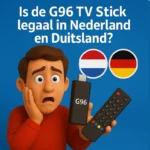 Is de G96 TV Stick legaal in Nederland en Deutschland in 2025
