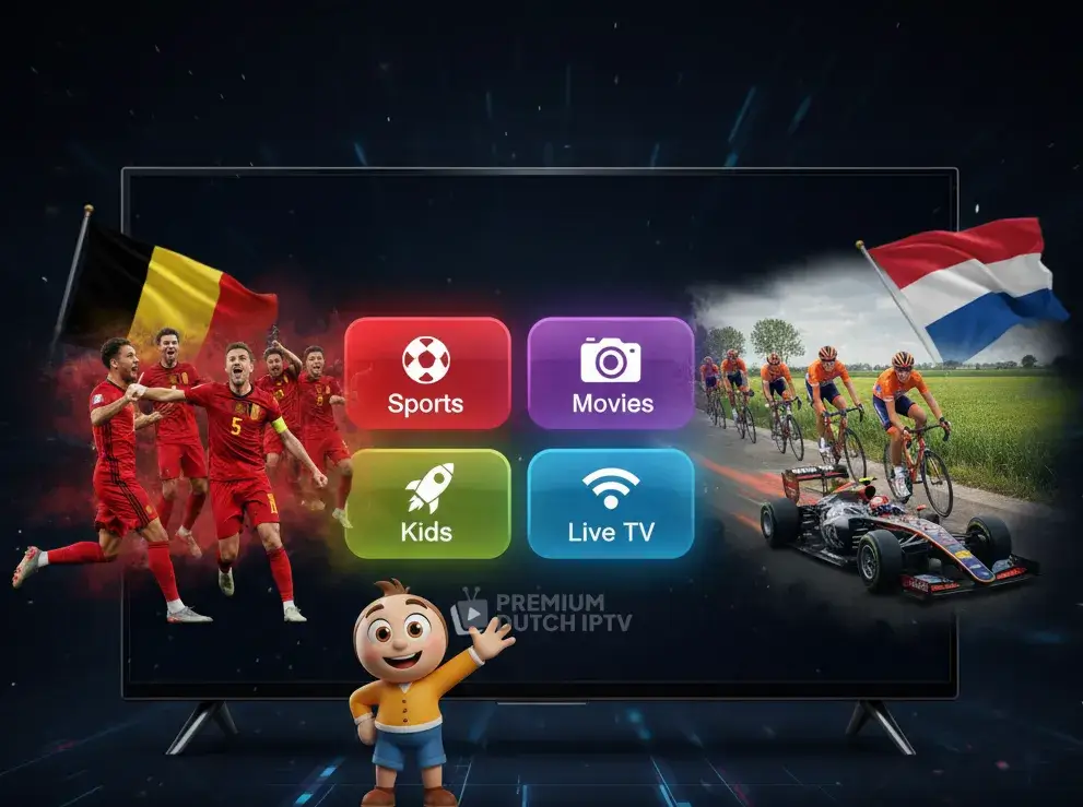 IPTV Belgie en Nederland in één Service in premium nederlandse iptv