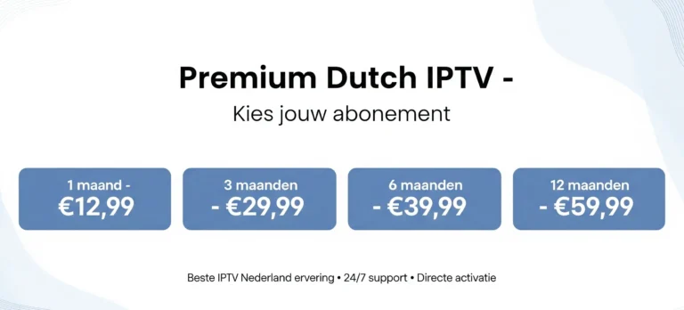 iptv nederlandse in premium dutch iptv voor iptv player