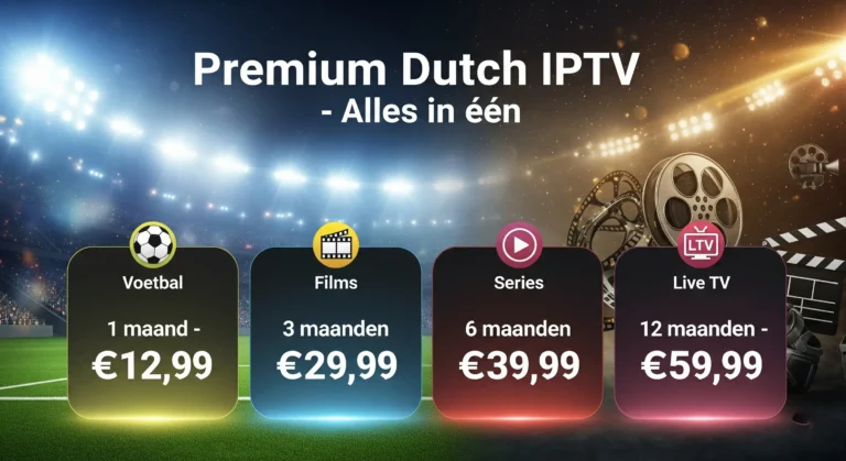 premium dutch iptv alles in één voor iptv nederland promo