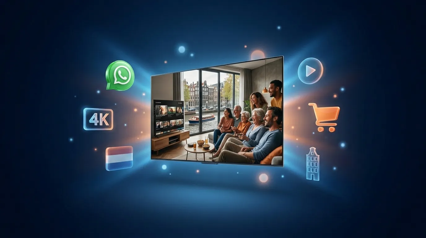 IPTV Amsterdam kopen - Premium Dutch IPTV bestel direct voor Amsterdammers