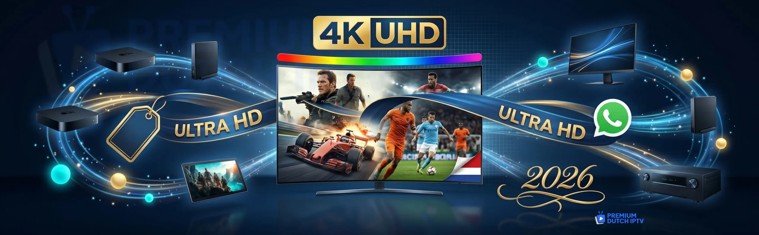 4K IPTV Nederland kopen Premium Dutch IPTV 2026 Ultra HD abonnement
