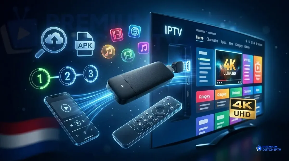IBO Player Pro installeren op Amazon Firestick met sideloading Premium Dutch IPTV