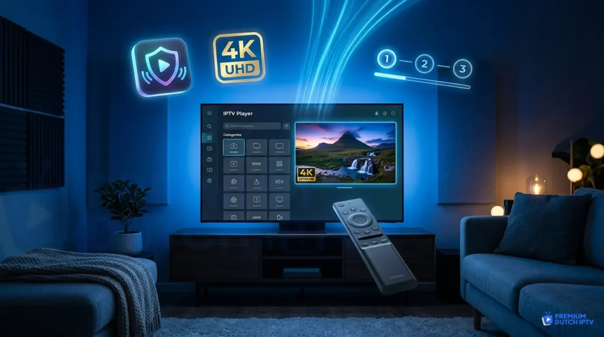 IBO Player Pro installeren op Samsung Smart TV met Premium Dutch IPTV 4K streaming