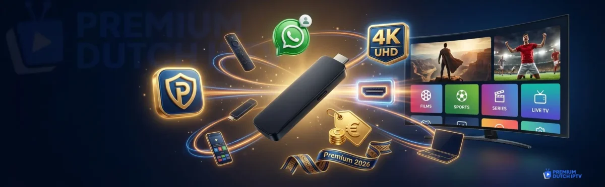 IPTV voor Firestick kopen Premium Dutch IPTV 2026 bestel direct activatie 5 minuten