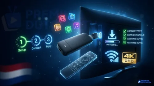 IPTV installeren Firestick 2026 complete handleiding Premium Dutch IPTV