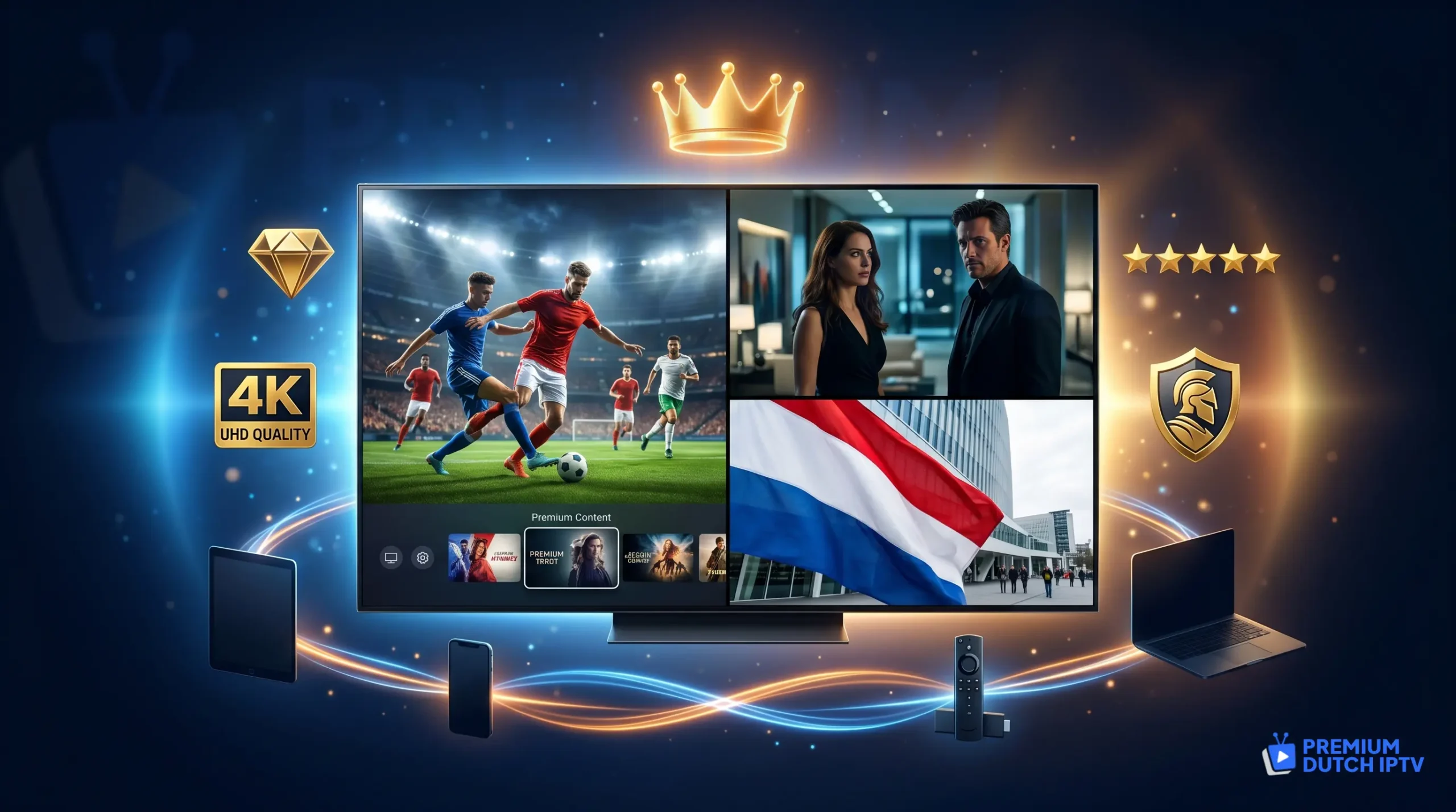 Premium IPTV Nederland 2026 abonnement 4K Ultra HD met Premium Dutch IPTV