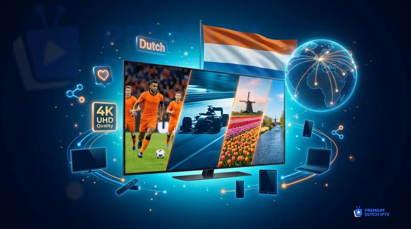 Dutch IPTV 2026 - Beste Nederlandse IPTV abonnement Premium Dutch IPTV werkt wereldwijd