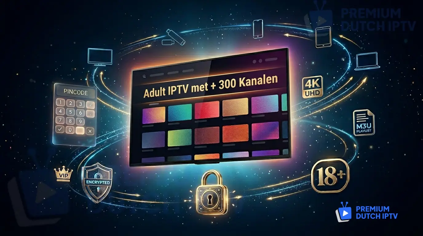 IPTV Adult Nederland 2026 - Beste Adult IPTV met 320+ volwassen kanalen Premium Dutch IPTV