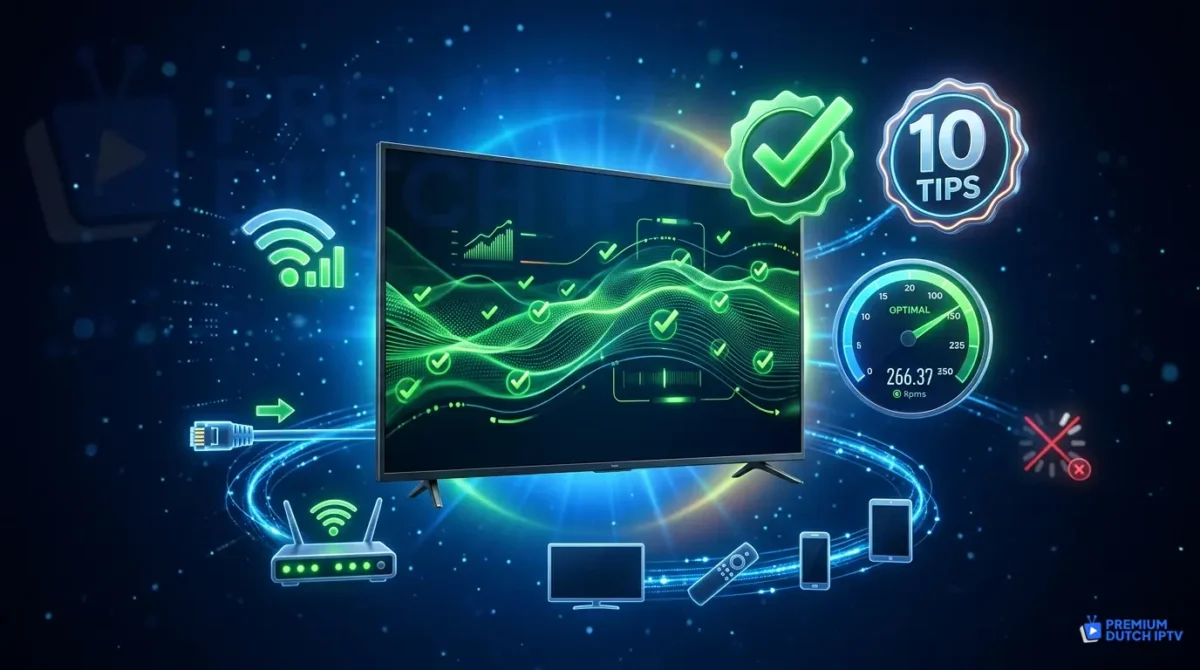 IPTV buffering oplossen 2026 - 10 praktische tips voor stabiel streaming Premium Dutch IPTV