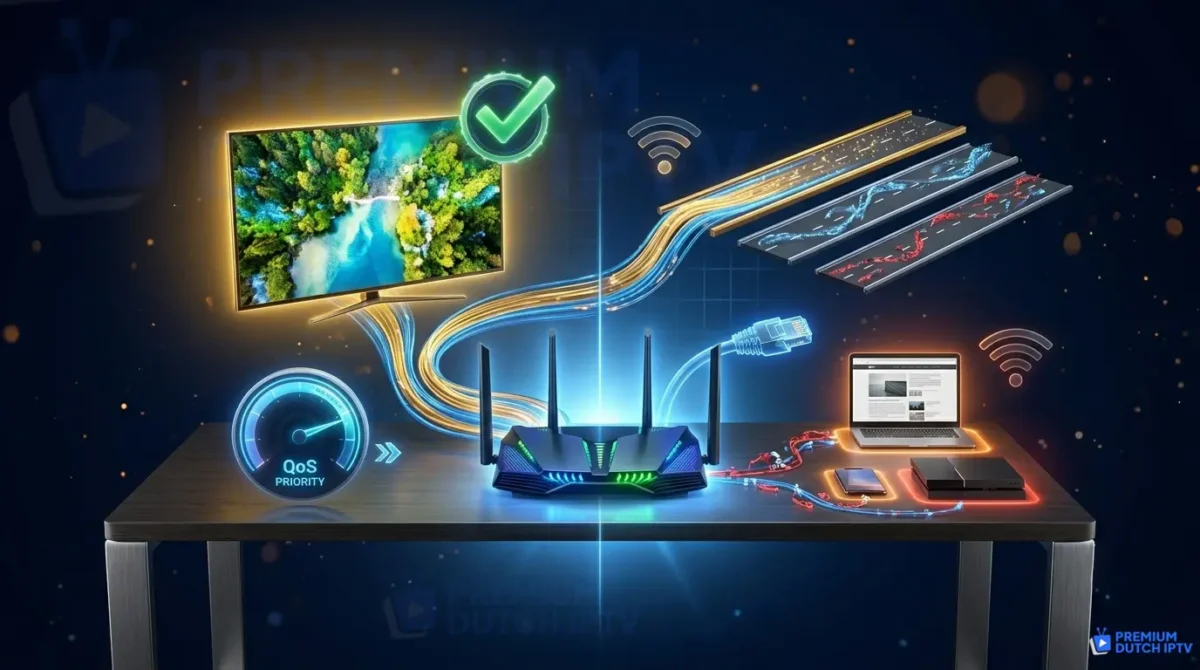 IPTV buffering router QoS netwerk optimalisatie prioriteit streaming Nederland