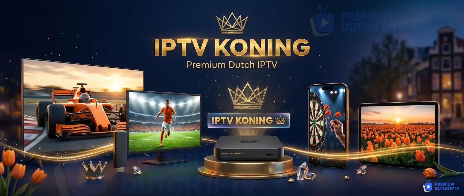 IPTV Koning op alle apparaten Smart TV Firestick Android Box Apple TV iPhone iPad Premium Dutch IPTV Nederland
