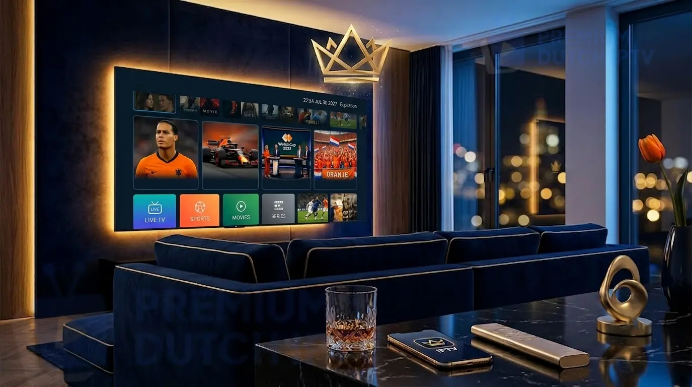IPTV Koning Nederland 2026 - Premium Dutch IPTV #1 IPTV aanbieder met 42.000+ zenders en 125.000+ films 4K Ultra HD
